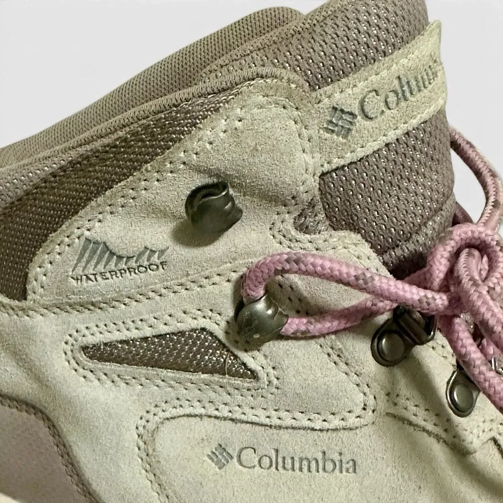 Columbia Newton Ridge Waterproof Hiking Boots Women’s 8.5 Beige